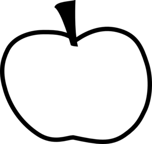 299x285 Apple Outline Clip Art Clipart Panda