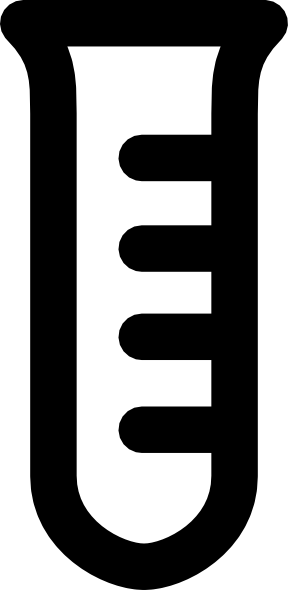 288x590 Empty Test Tubes Clipart