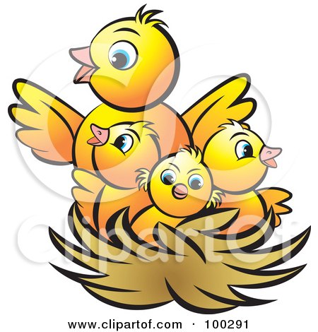 450x470 Bird's Nest Clipart Mother Bird