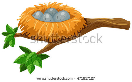 450x280 Starling Clipart Bird Nest