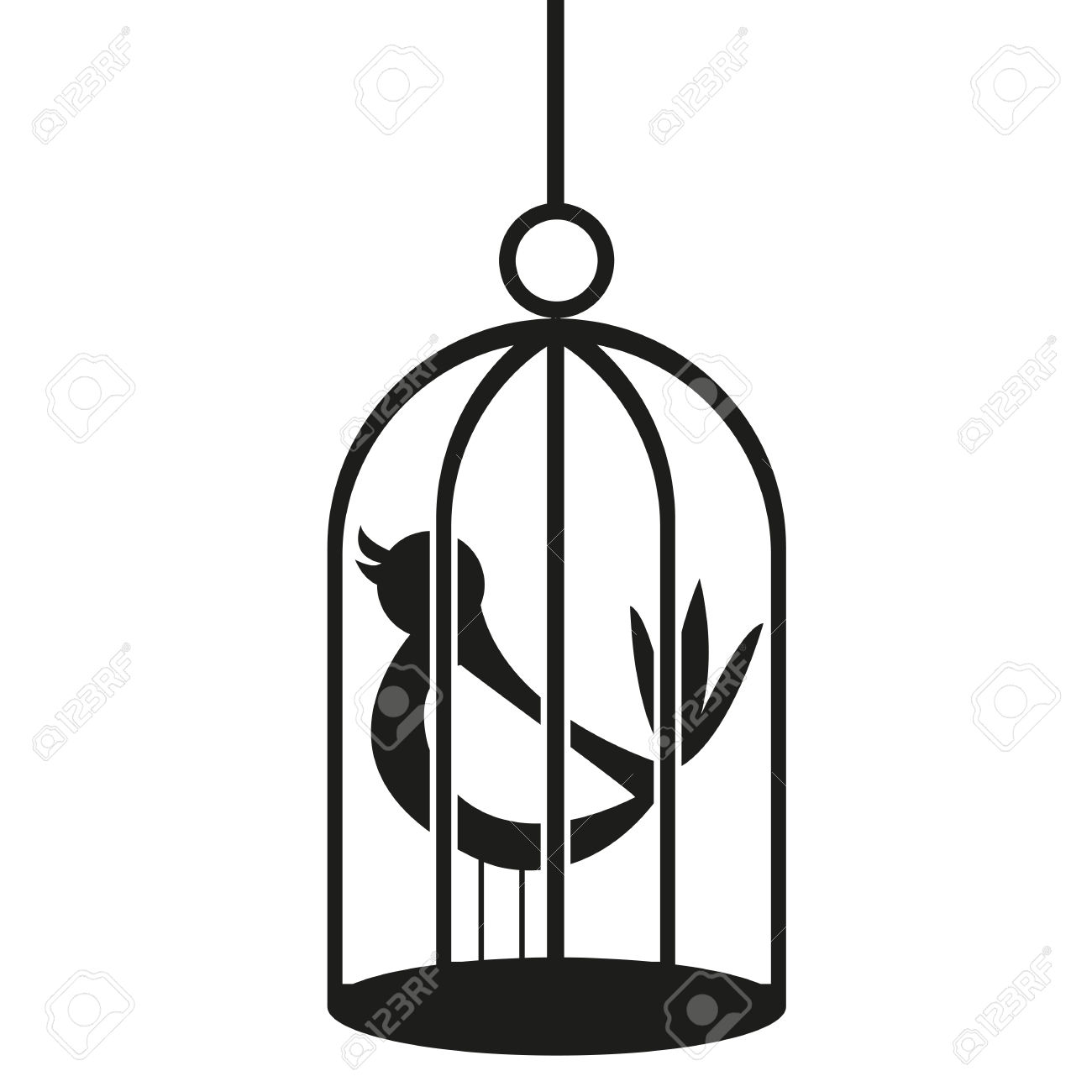 1300x1300 Birdcage Clipart Cartoon