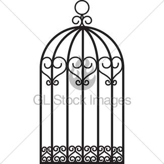 325x325 Empty Antique Bird Cage Gl Stock Images