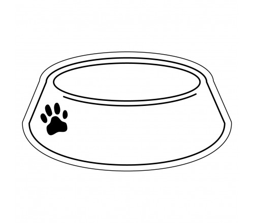 500x440 Dog Bowl Clipart