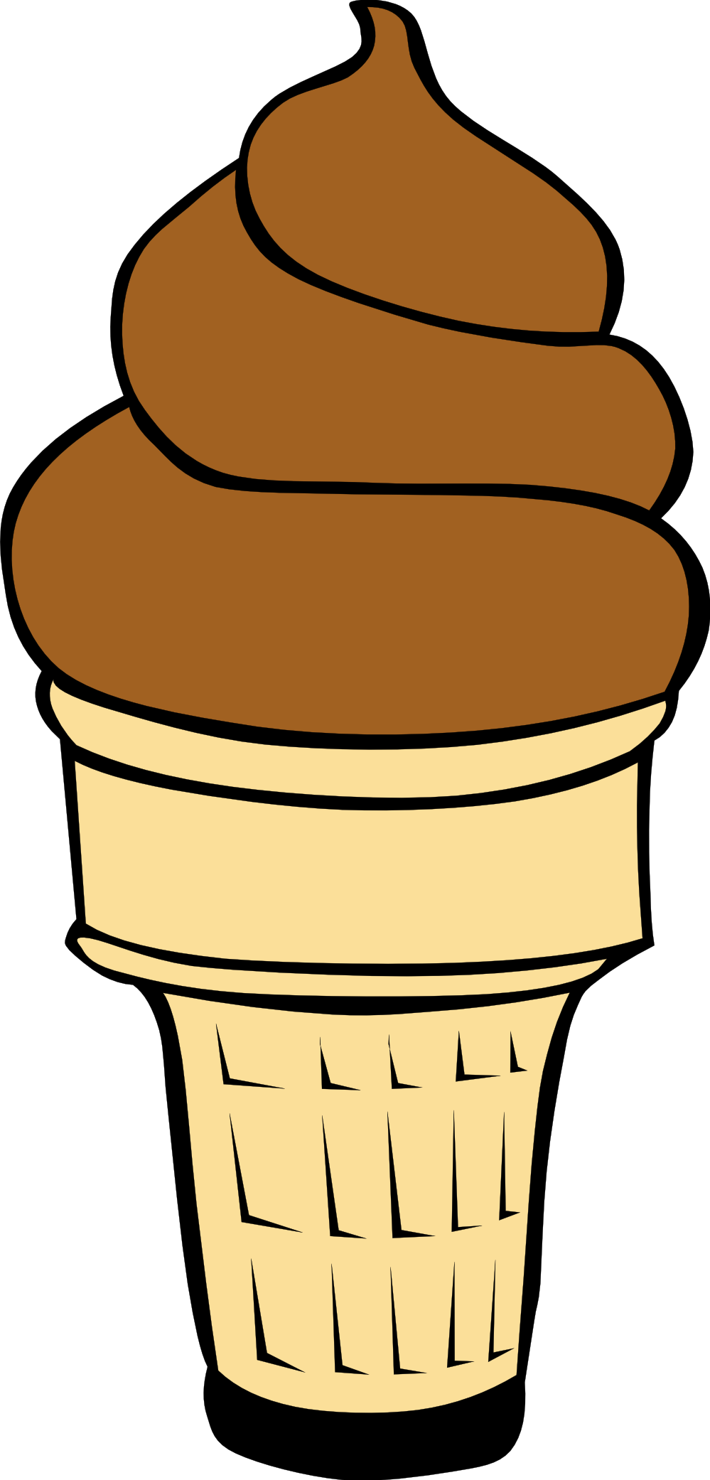 999x2082 Empty Ice Cream Cone Clip Art Free Clipart Images