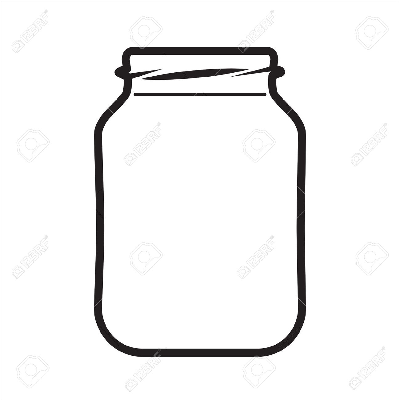 1300x1300 Empty Jar Royalty Free Cliparts, Vectors, And Stock Illustration