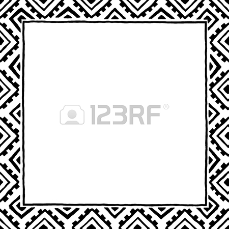 450x450 Empty Square Frame For Your Text. Black And Orange Color. Grunge