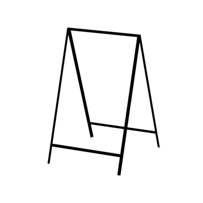408x408 Empty Steel A Frame A Frame Signs Snapper Display Systems