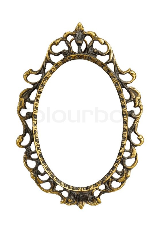 550x800 Ornamented, Very Old, Gold Plated Empty Picture Frame For Putting