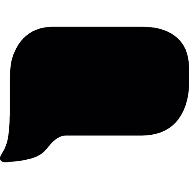 626x626 Black Empty Speech Bubble Icons Free Download