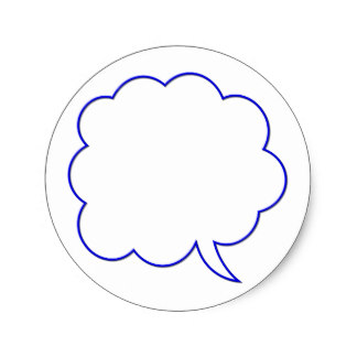 324x324 Speech Bubble Stickers Zazzle.co.nz