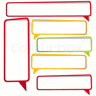 320x320 Labels In The Form Of An Empty Frame For Your Text Stock Vector