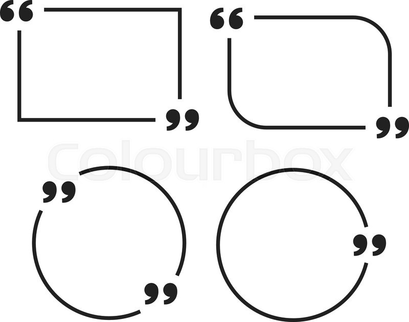 800x630 Motivation Quote Box Template With Editable Outline Stroke. Quote