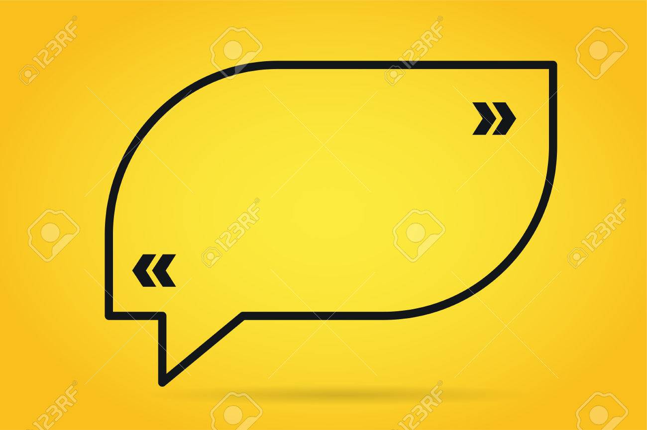 1300x865 Quote Bubble Vector Blank Template. Quote Bubble Icon. Empty