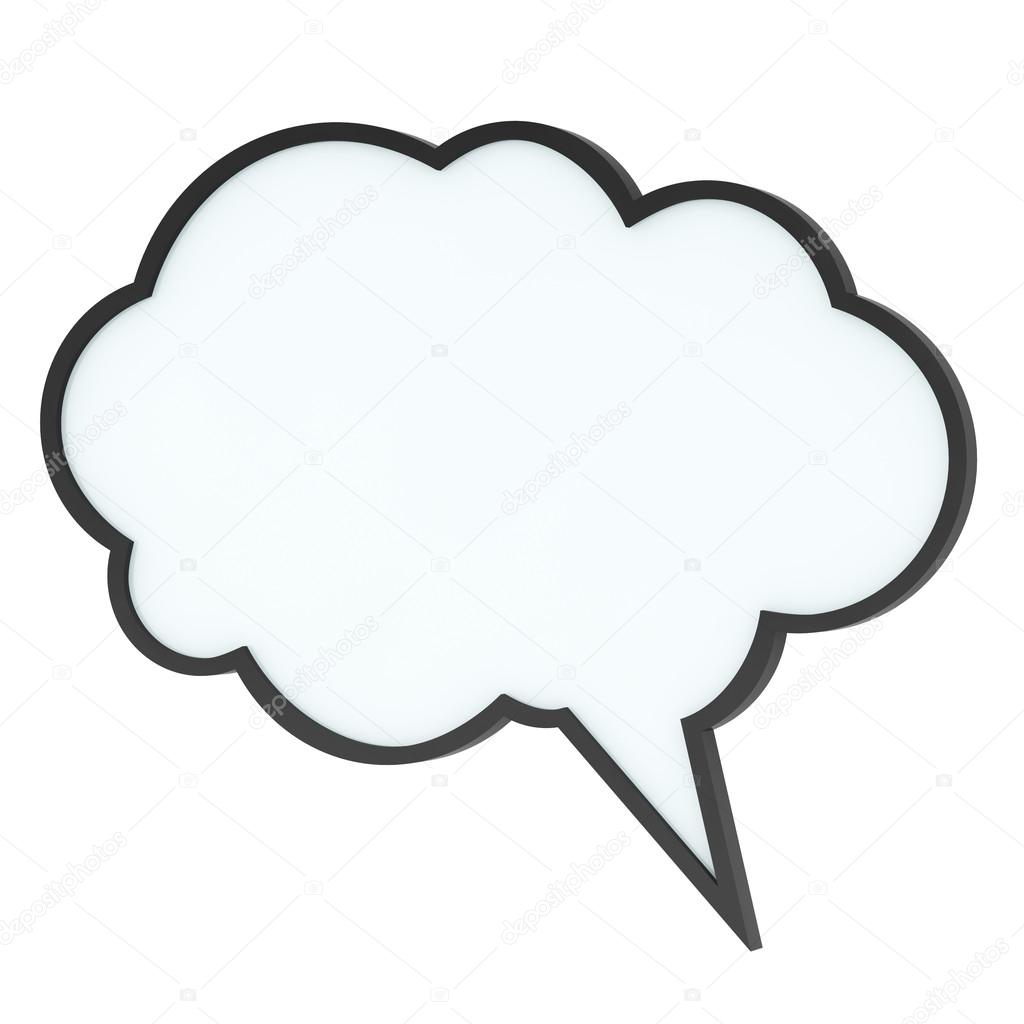 1024x1024 Empty High Quality Speech Bubble Stock Photo Maxkabakov