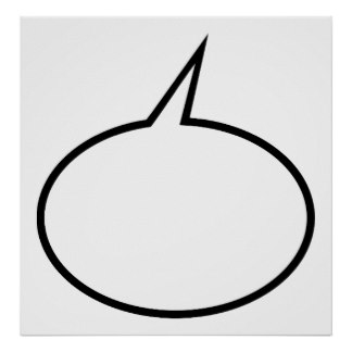 324x324 Speech Bubble Posters Zazzle