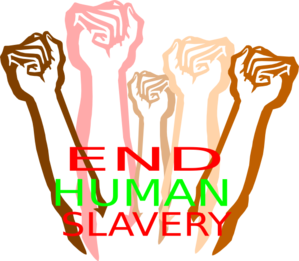 299x261 End Human Slavery Clip Art
