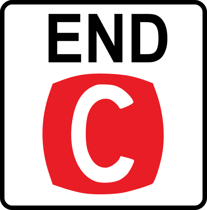 709x720 End Clipart Vector