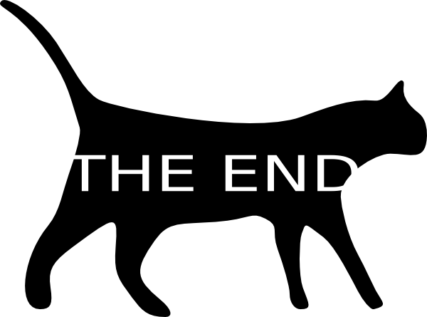 600x445 The End Kitty Cat Clip Art