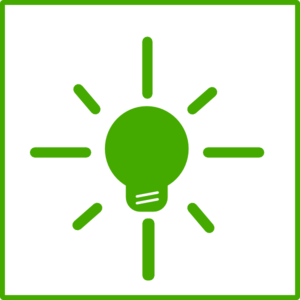 300x300 Green Light Bulb Energy Icon Clip Art
