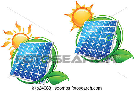 450x304 Clip Art Of Solar Energy Panel K7524088