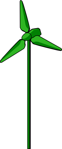 246x590 Energy Positive Wind Turbine Green Clip Art Free Vector 4vector