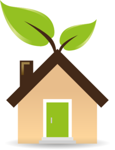 228x298 House With Green Energy Clip Art