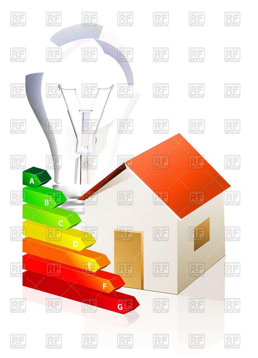 867x1200 House And Energy Classification Icon Royalty Free Vector Clip Art