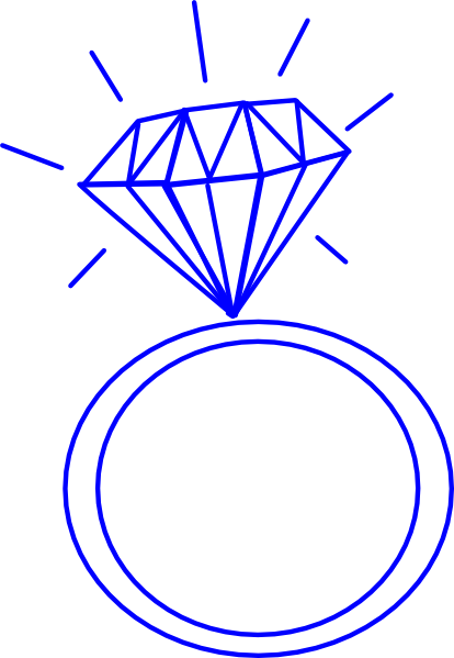 414x599 Free Blue Diamond Clipart Image