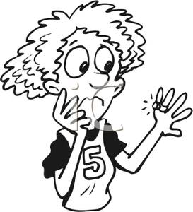 273x300 And White Worried Woman Looking At Her Engagement Ring Clipart Picture