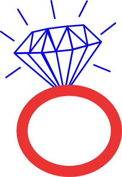414x599 Ring Clipart Red Diamond