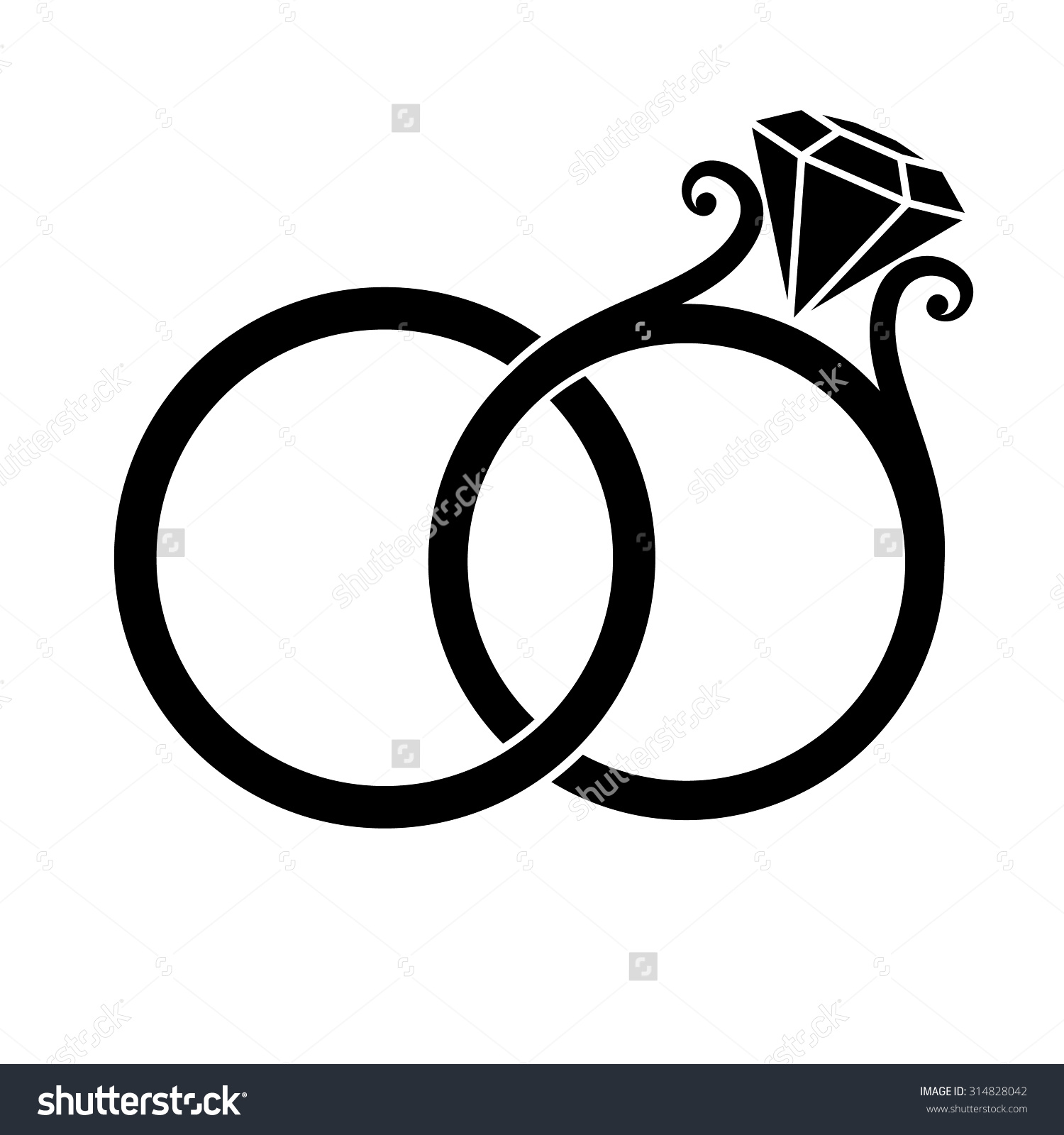 1500x1600 Ring Silhouette Clipart