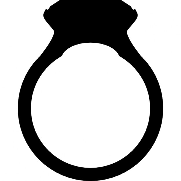 626x626 Diamond Ring Silhouette Icons Free Download