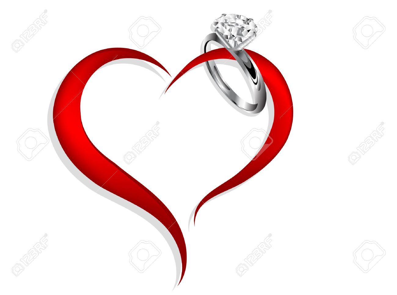 Engagement Ring Vector