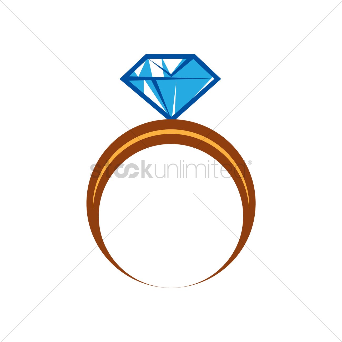1300x1300 Diamond Ring Vector Image