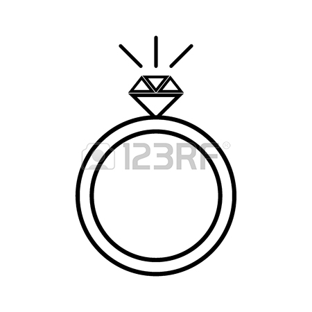 450x450 Diamond Engagement Ring Icon Simple Illustration Of Diamond