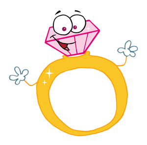 300x296 Engagement Ring Cartoon 4 Diamonds Are A Girl's Best Friend