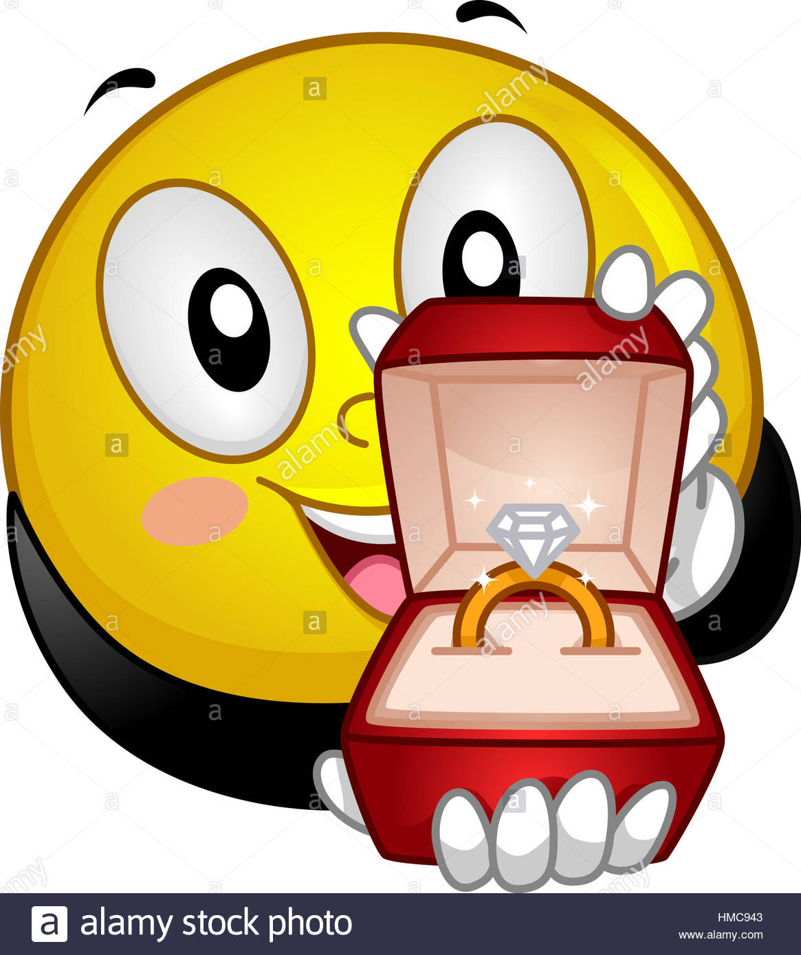 1165x1390 Mascot Illustration Of A Lovestruck Smiley Presenting