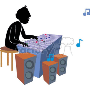 300x300 Royalty Free Sound Engineer 161387 Vector Clip Art Image