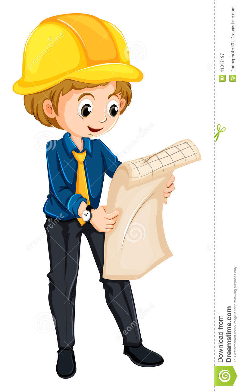 800x1300 Engineer Man Clipart