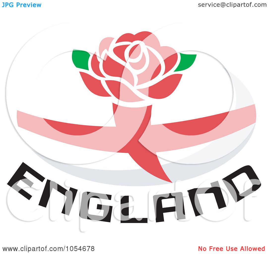 1080x1024 Royalty Free Vector Clip Art Illustration Of An England Rugby Ball