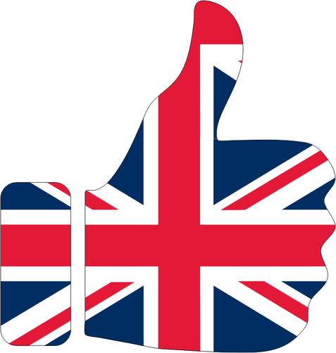 477x500 Thumbs Up Britain Public Domain Vectors