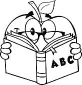 164x170 English Book Clipart Black And White