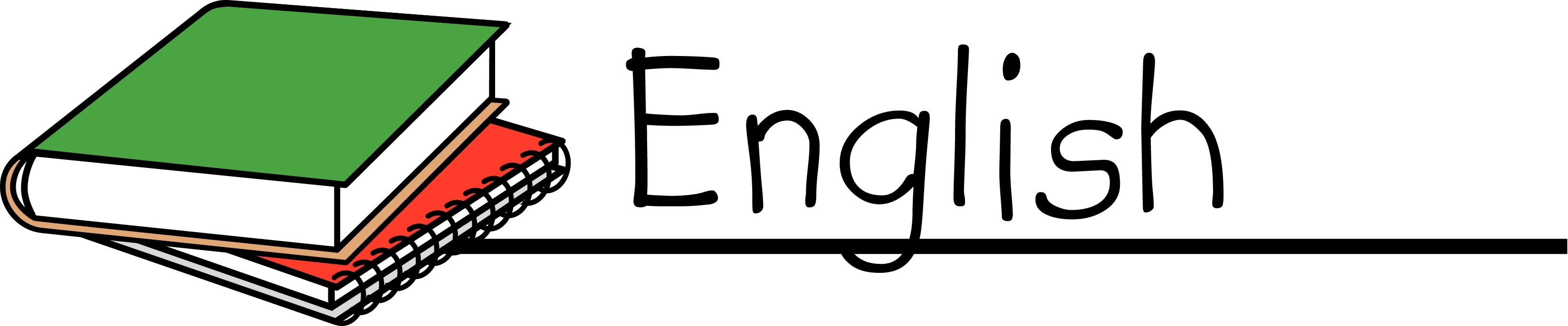 3300x687 English Class Clip Art