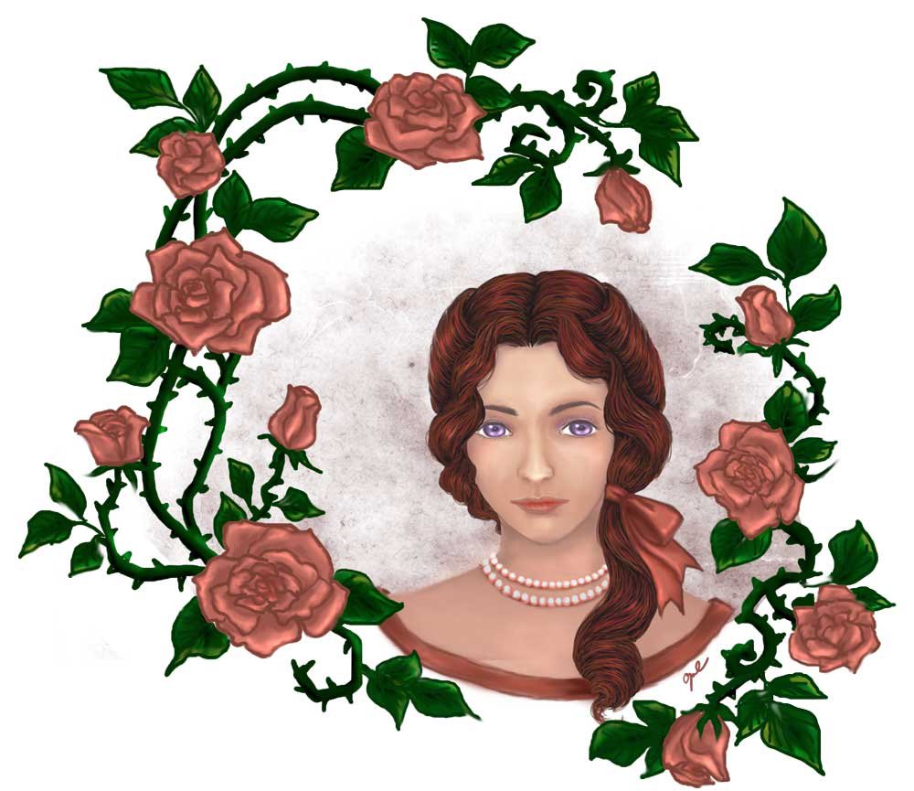 1000x865 English Rose By Caninegirl