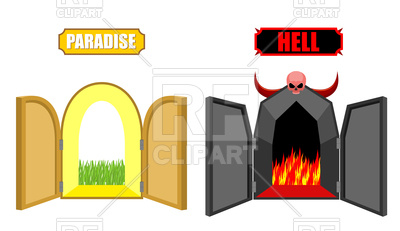 400x231 Gates Of Hell And Paradise, Entrance To Satan And God Royalty Free