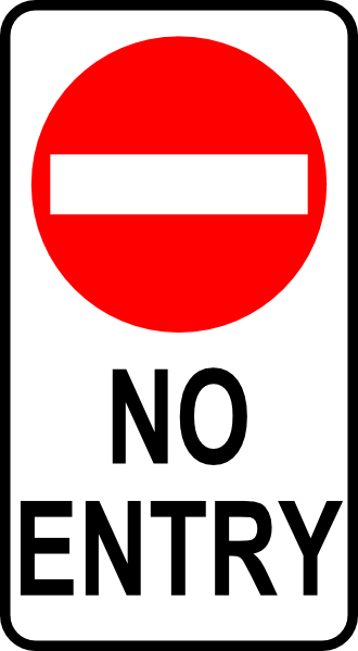 330x599 Leomarc Sign No Entry Clip Art