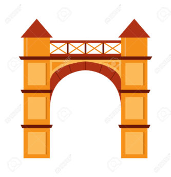 333x344 Arch Clipart Temple Entrance Arch