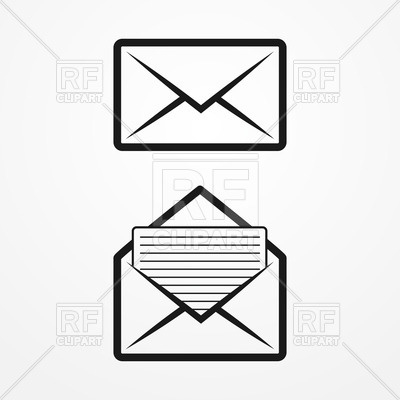 Envelope Clipart Black And White | Free download on ClipArtMag