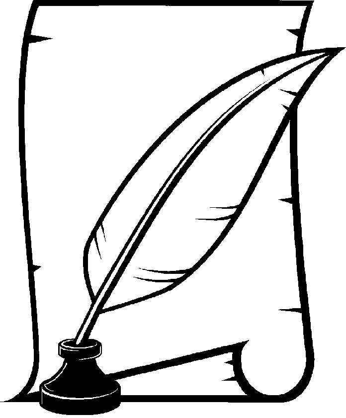 696x841 Writing Clip Art Black And White Clipart Panda