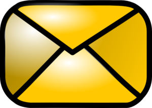 300x213 Closed Yellow Envelope Clip Art